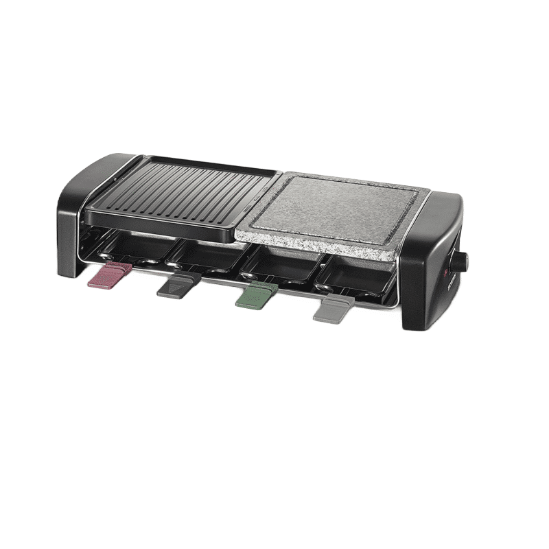 Plita grill si raclette, Severin, S9645, 1400 W, 8 persoane, negru