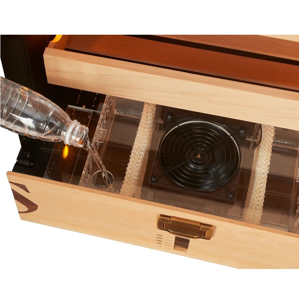 Humidor pentru trabucuri, Swisscave - CLB-460, negru