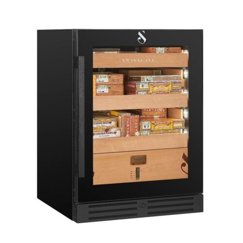 Humidor pentru trabucuri, Swisscave - CLB-160, negru