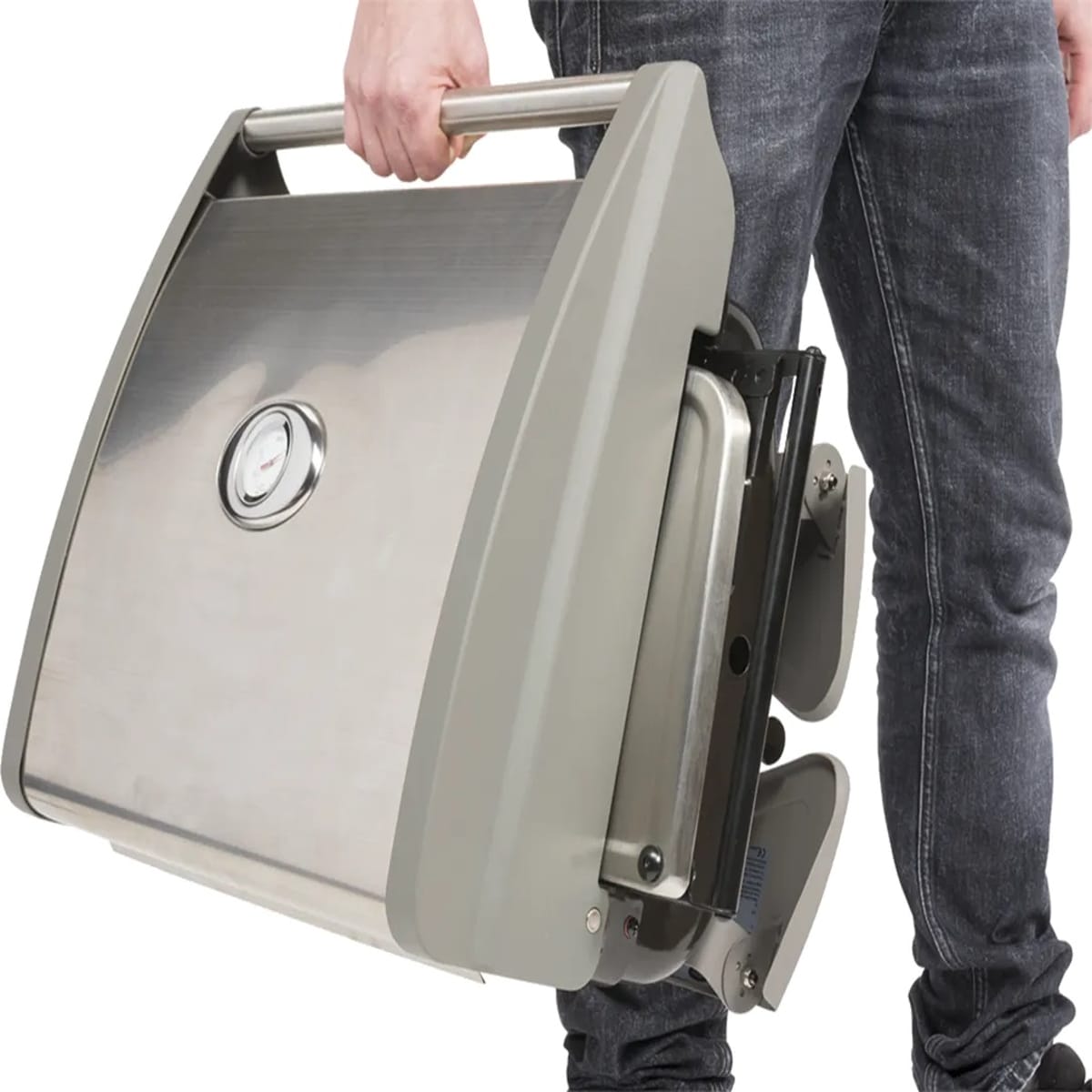 Gratar pe gaz portabil, Boretti, Piccolino, 1 arzator, 46x34 cm, inox