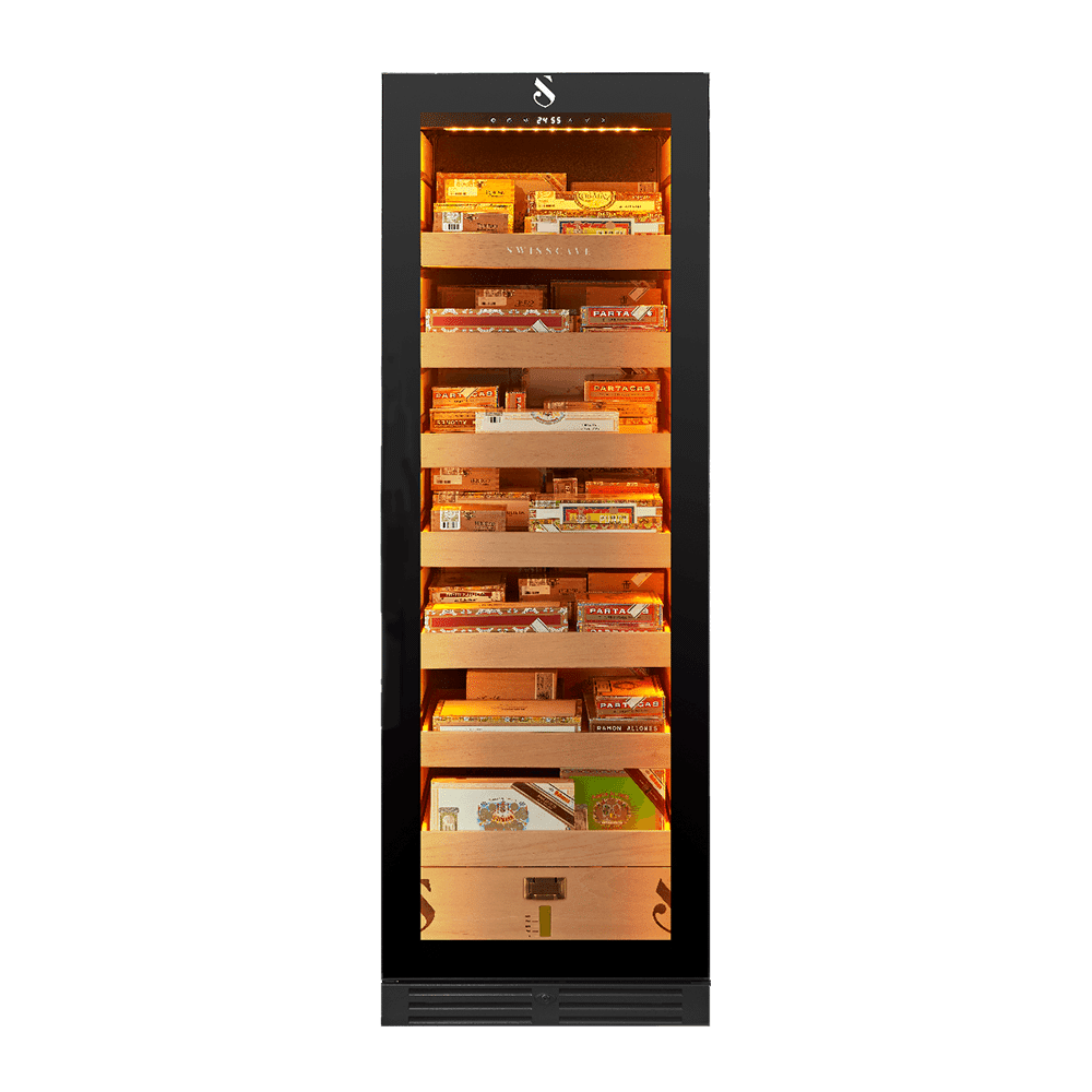 Humidor pentru trabucuri, Swisscave - CLB-460, negru