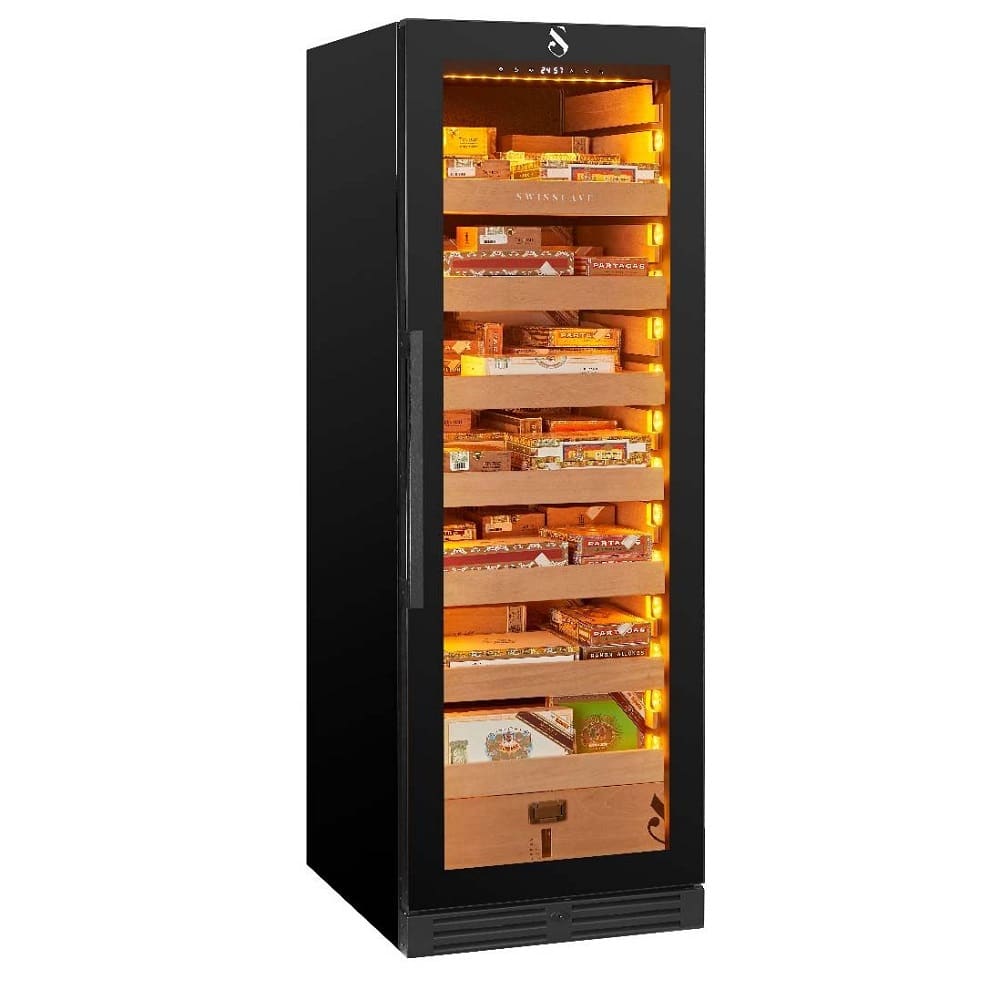 Humidor pentru trabucuri, Swisscave - CLB-460, negru