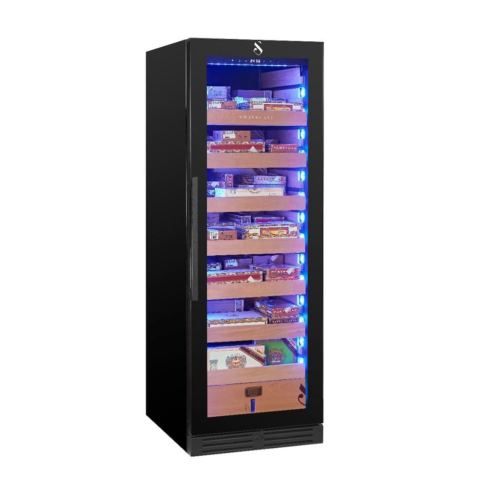Humidor pentru trabucuri, Swisscave - CLB-460, negru
