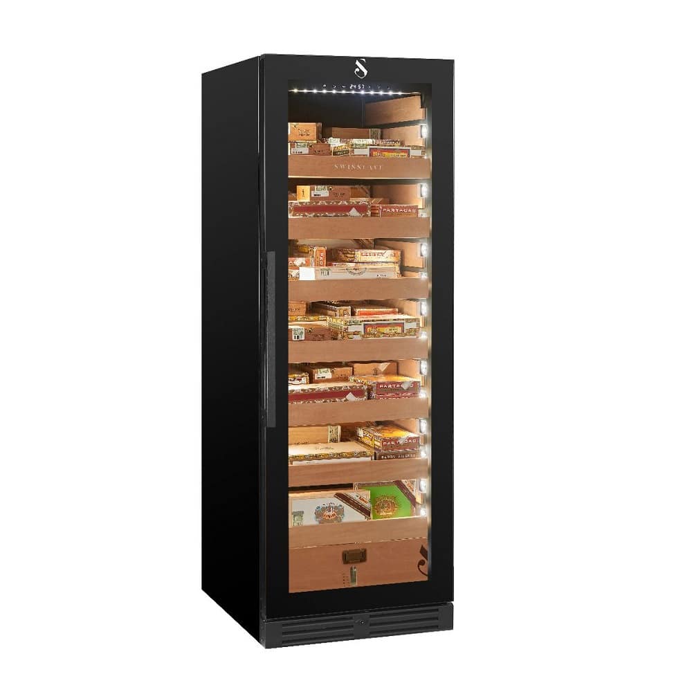 Humidor pentru trabucuri, Swisscave - CLB-460, negru