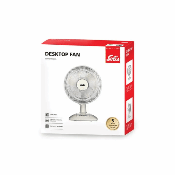 Ventilator camera vertical cu picior, Solis, Desk Fan, alb