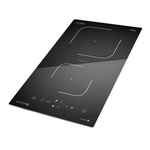 Plita electrica cu inductie incorporabila, Caso Germany, Master E2, 2 zone, 26.5 cm, negru