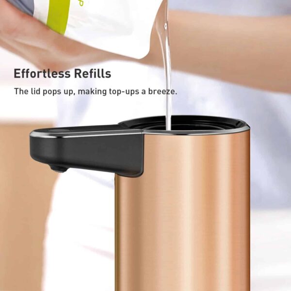 Dispenser/dozator sapun lichid cu senzor, EKO - 618803RG, rose gold