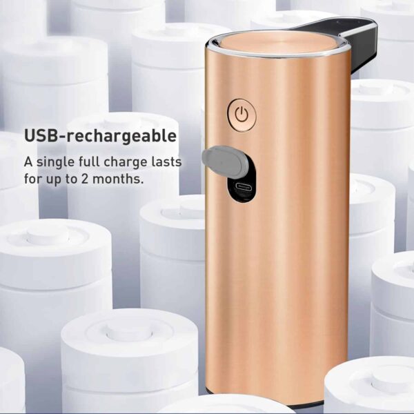 Dispenser/dozator sapun lichid cu senzor, EKO - 618803RG, rose gold
