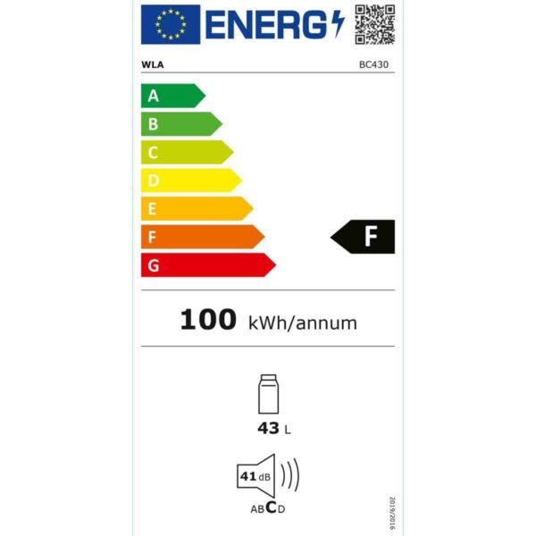 Mini frigider, WLA, BC430W, 42 litri, alb