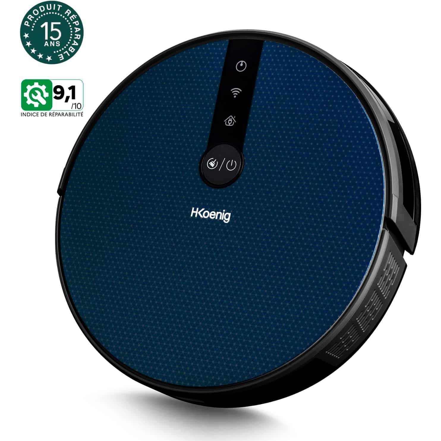 Robot de aspirat cu mop, H.Koenig, SWRC120, 2500 mAh, albastru