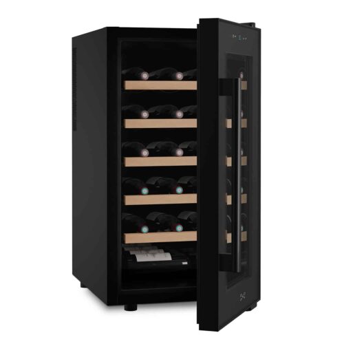 Racitor de vinuri, 18 sticle, LES PETITS CHAMPS, CAVCB18, negru