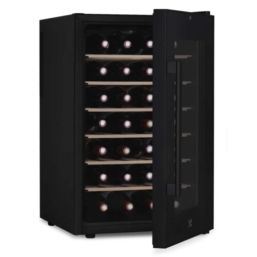 Racitor de vinuri, 28 sticle, LES PETITS CHAMPS, CAVCB28, negru