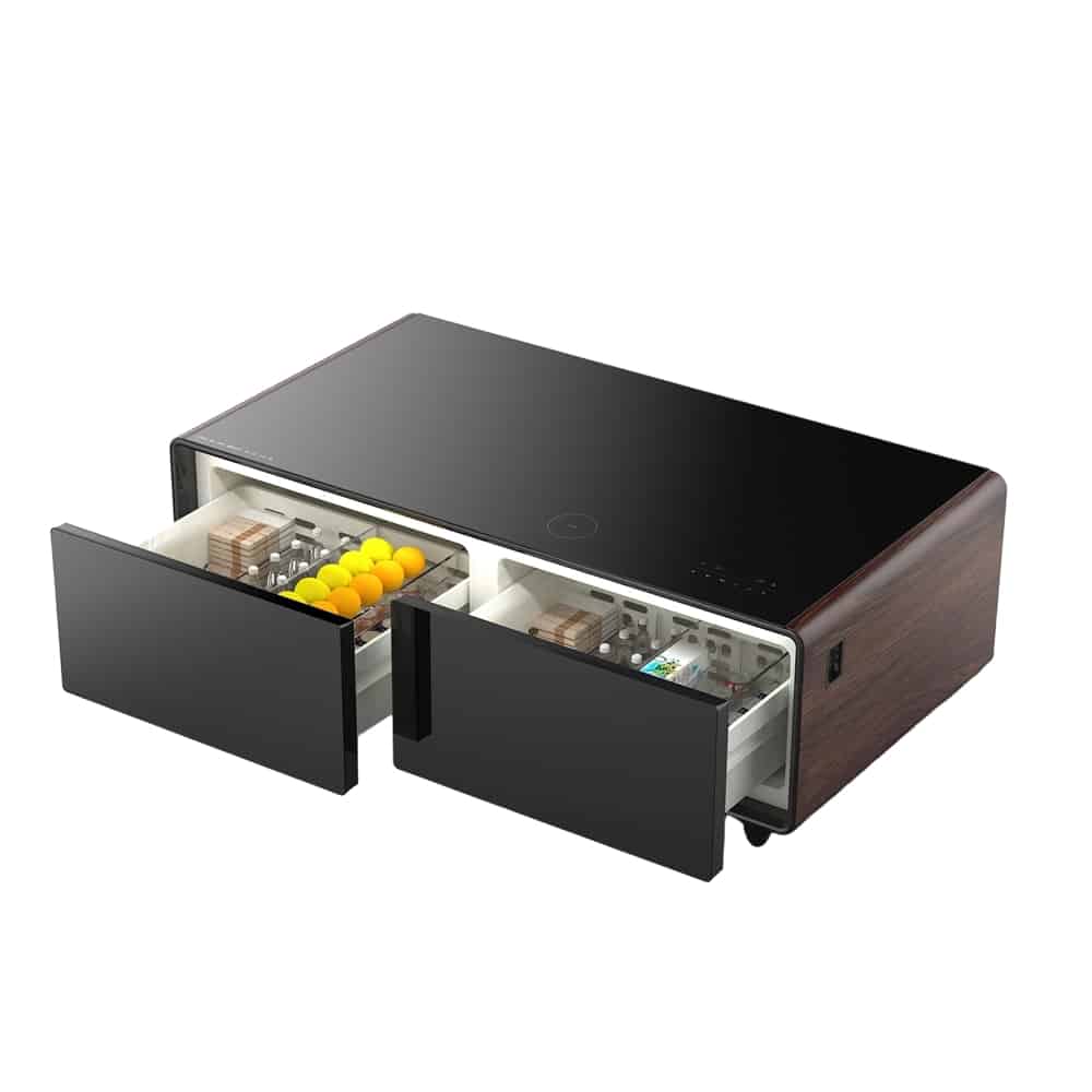 Masa frigorifica cu soundbar 3in1, Caso Germany, Sound & Cool, wenge