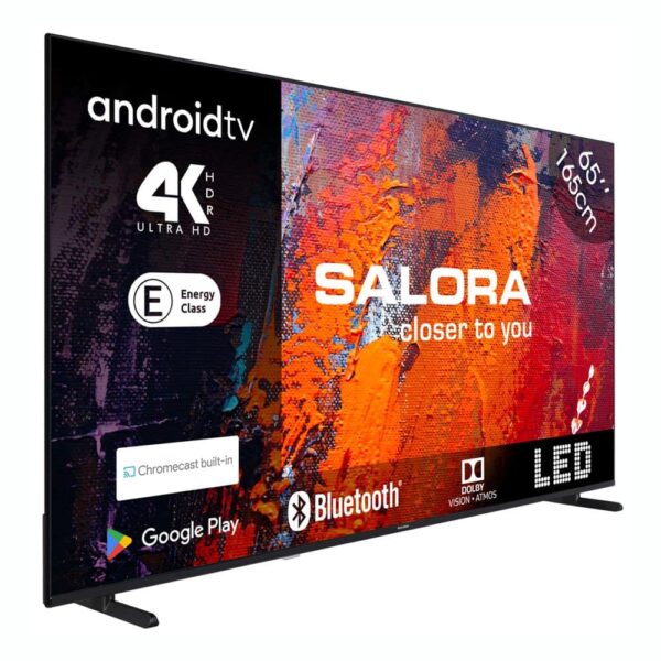 Televizor Smart LED 4K Ultra HD 65 inch, SALORA - 65UA550, negru
