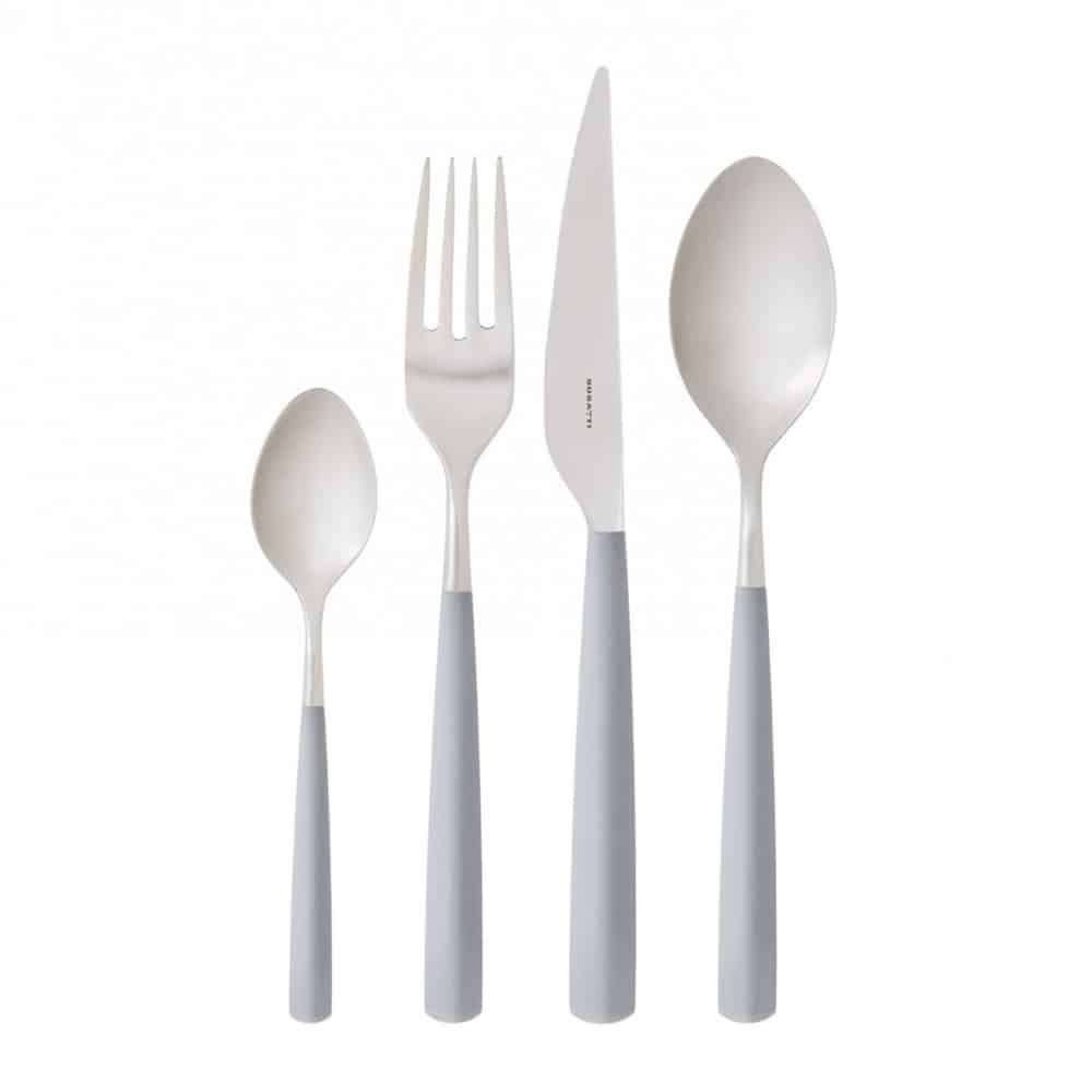 Set de tacamuri Athena, Casa Bugatti, 6 persoane – ATBG-003S50, gri