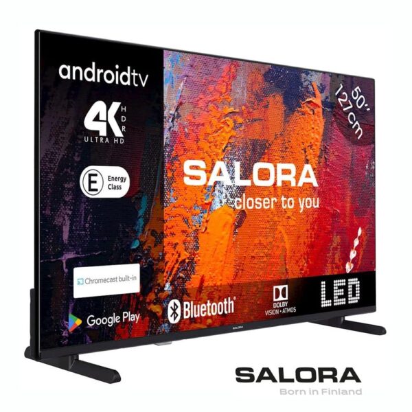 Televizor Smart LED 4K Ultra HD 50 inch, SALORA - 50UA550, negru