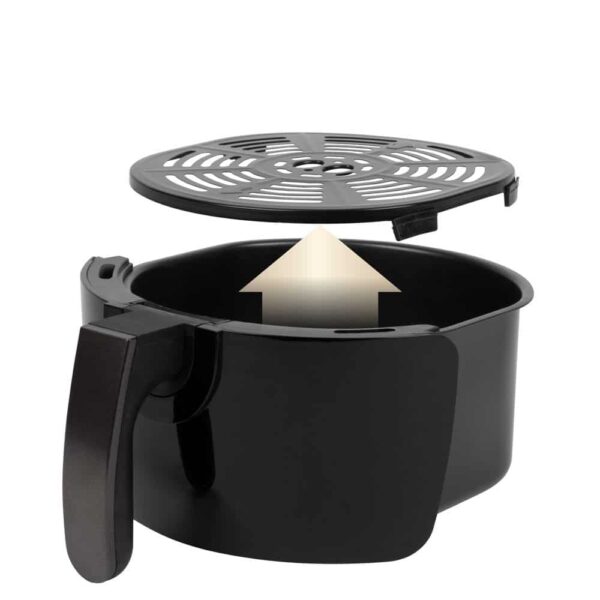 Friteuza cu aer cald Air Fryer, Boman, FR6057HCB, 1350 W, 3.6 litri, negru