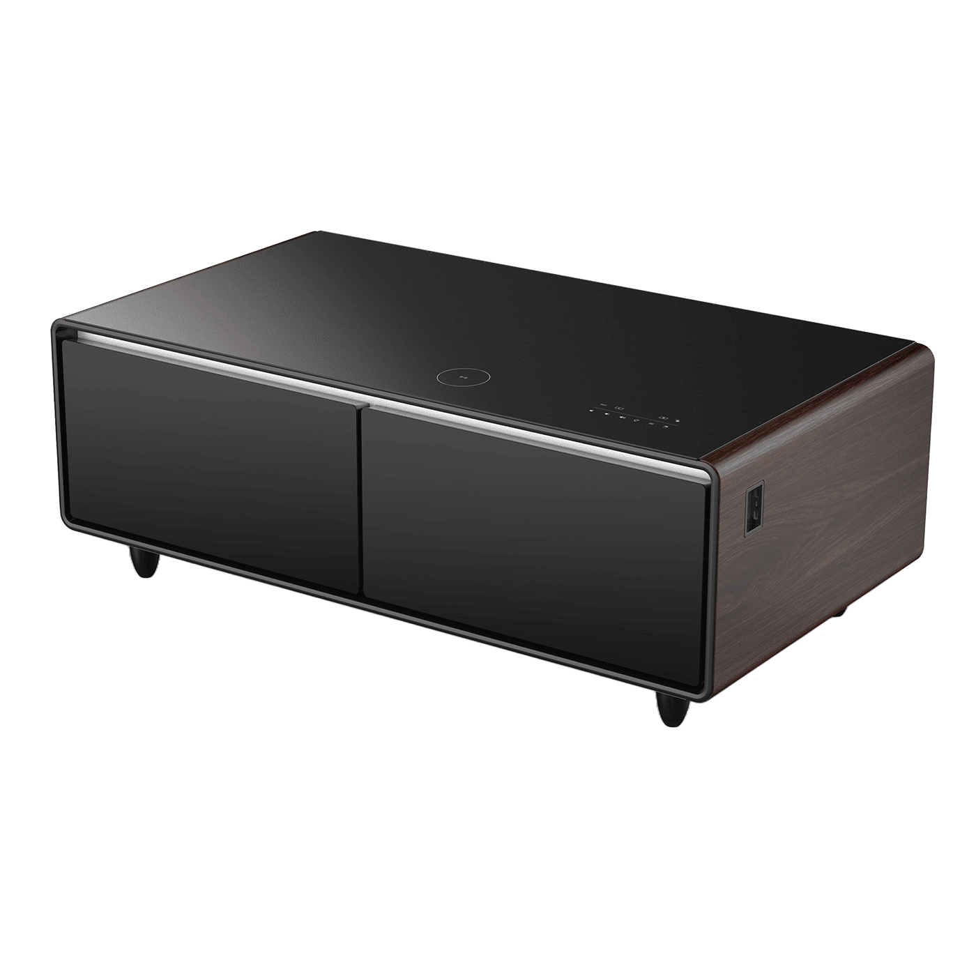 Masa frigorifica cu soundbar 3in1, Caso Germany, Sound & Cool, wenge