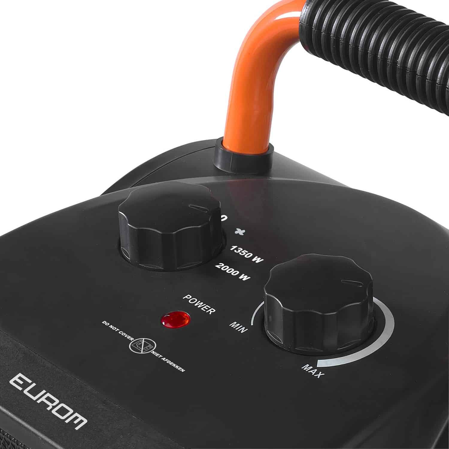 Aeroterma electrica industriala cu termostat, Eurom, 340105, 2000 W, negru