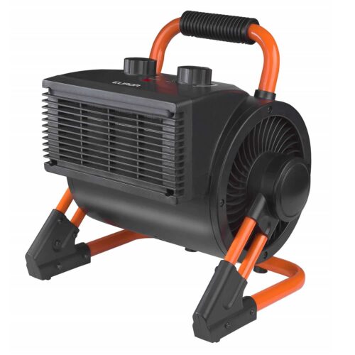 Aeroterma electrica industriala cu termostat, Eurom, 340105, 2000 W, negru