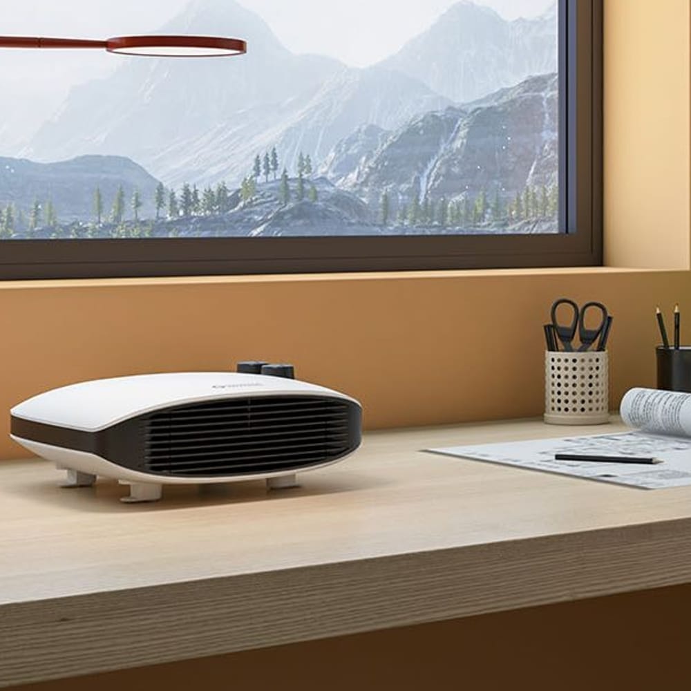 Aeroterma electrica cu termostat, Olimpia Splendid, Caldo Radiale, 1800 W, alb