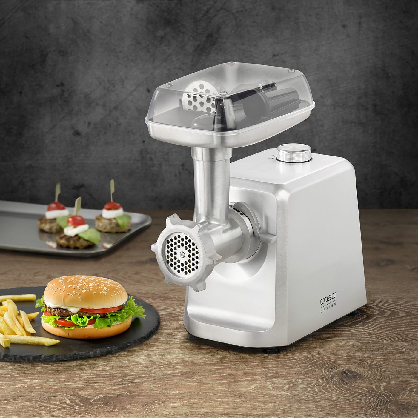 Masina de tocat carne, Caso Germany, FW 2500, 2500 W, 2.5 kg/min, inox