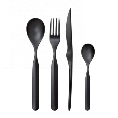 Set 24 tacamuri, Casa Bugatti – Vidal, negru mat