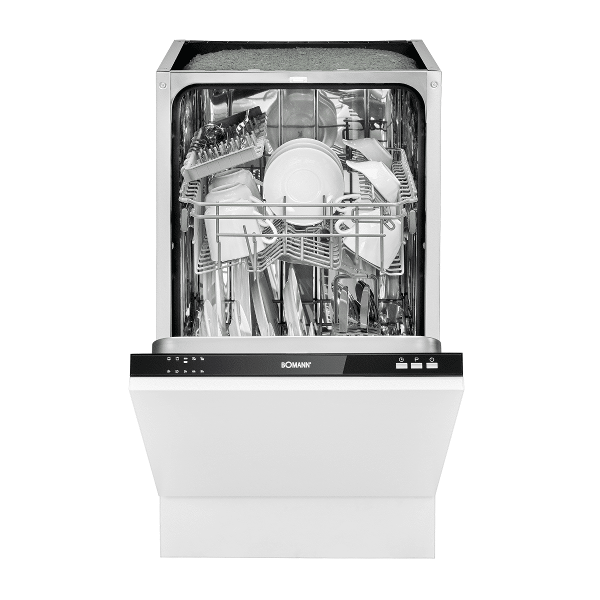 Masina de spalat vase incorporabila, Bomann, GSPE7415VI, 9 seturi, 45 cm, alb