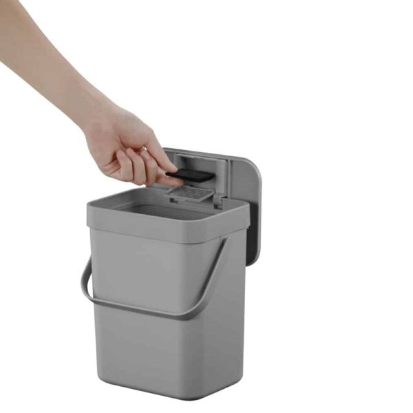 Cos de gunoi Puro II Food Waste Caddy 5 L, EKO - 601805, gri