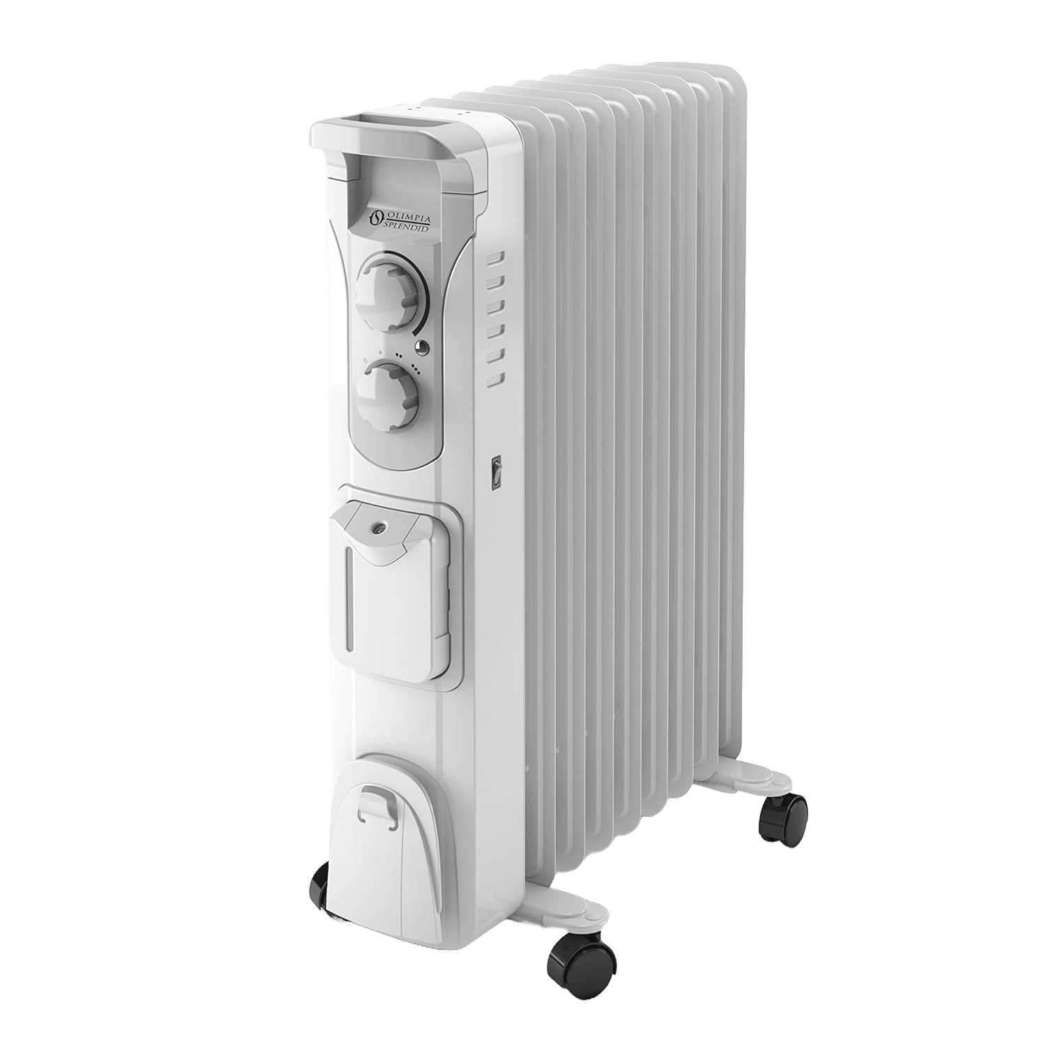 Calorifer electric de podea cu ulei, Olimpia Splendid, Caldorad Humi 9, 2000 W, alb