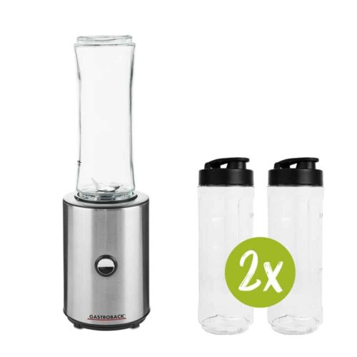 Blender, Gastroback, Mix&Go, 300 W, 0.6 litri, inox