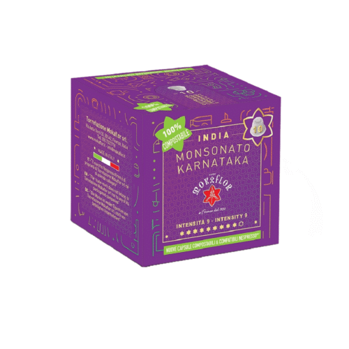 Cafea capsule 10 bucati, compatibile Nespresso, India - Mokaflor
