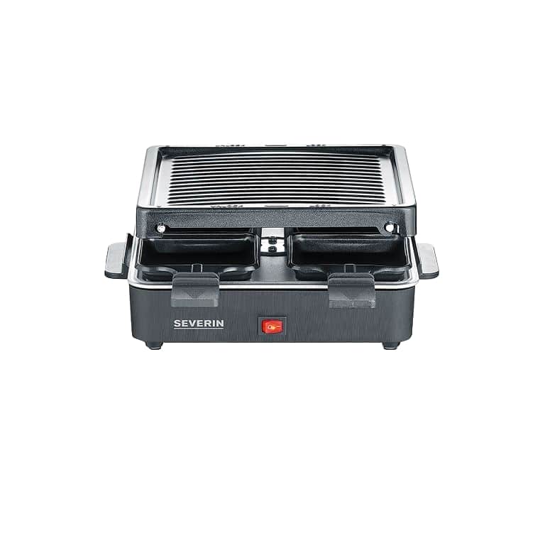Plita grill si raclette, Severin, S2370, 600 W, 4 persoane, negru