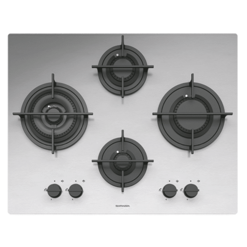 Plita incorporabila pe gaz, Barazza, colectie Mood, 4 arzatoare, 65 cm, inox