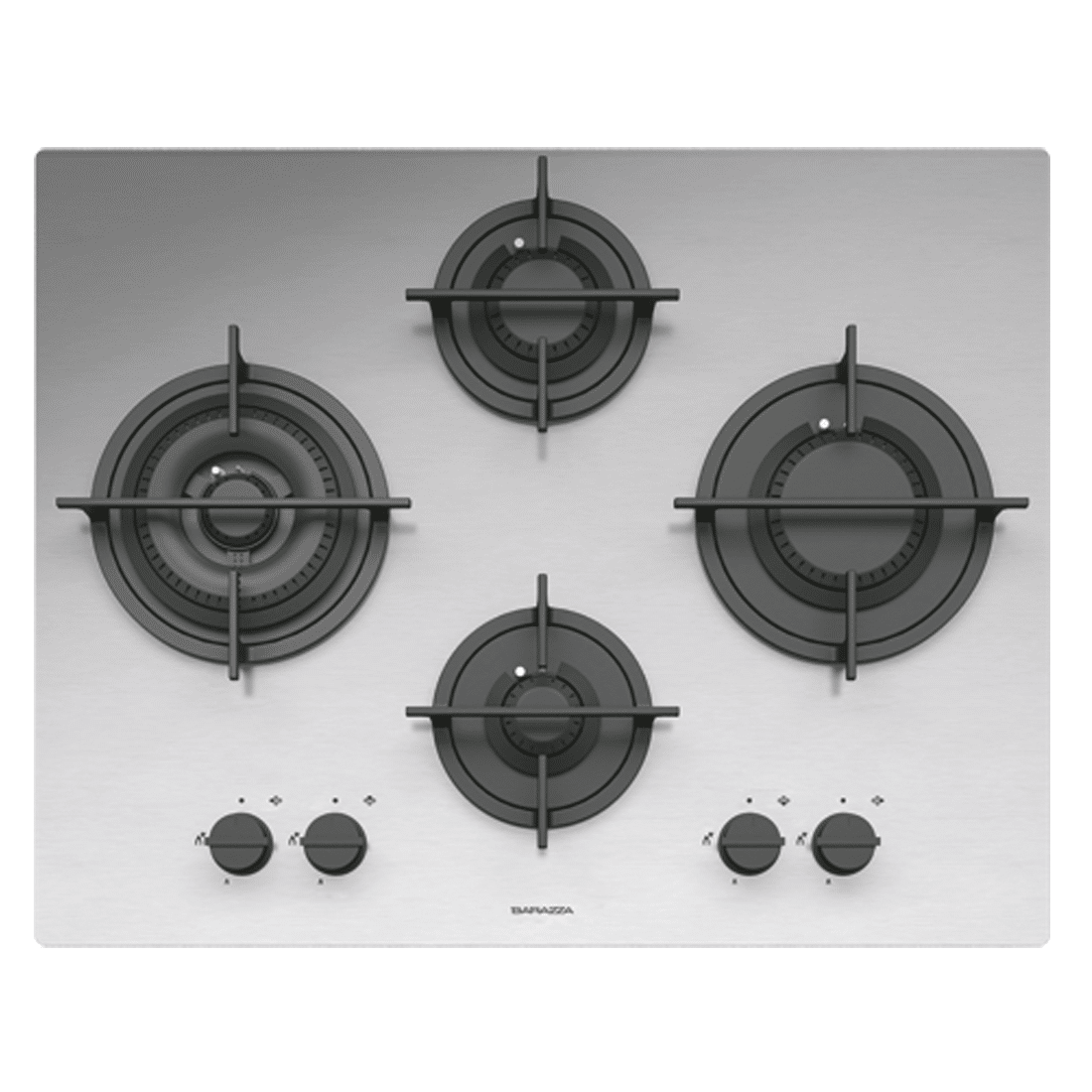 Plita incorporabila pe gaz, Barazza, 1PMD64, 4 arzatoare, 65 cm, inox