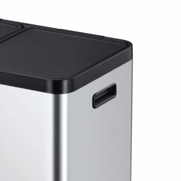 Cos de gunoi cu pedala, EKO, Essential, 20+20+20 litri, 3 compartimente, inox