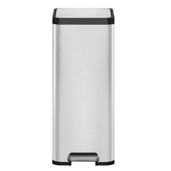 Cos de gunoi cu pedala, EKO, EcoMaid, 30 litri, 1 compartiment, inox