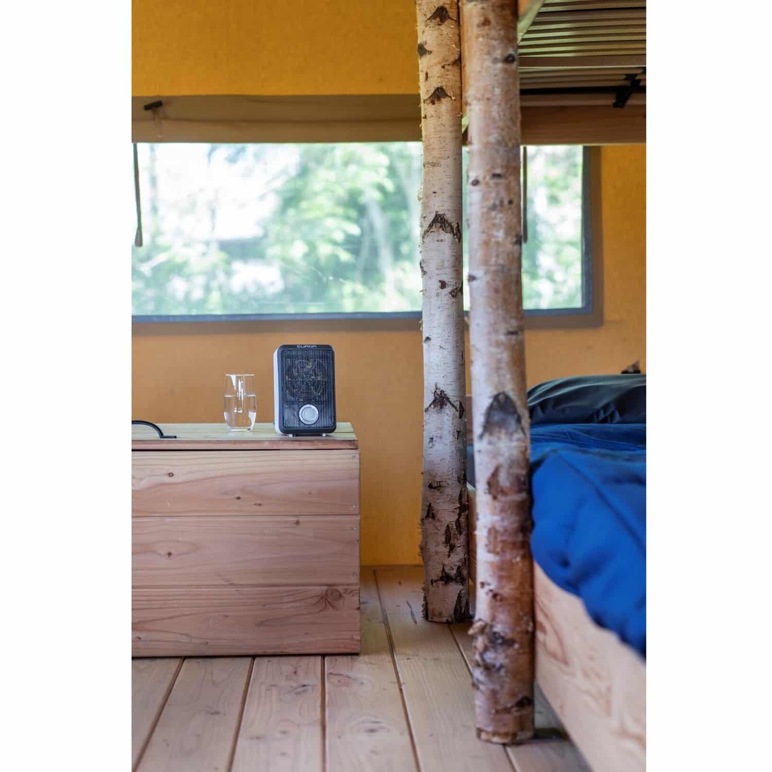 Aeroterma electrica cu termostat, Eurom, Fanheater 600, 600 W, alb