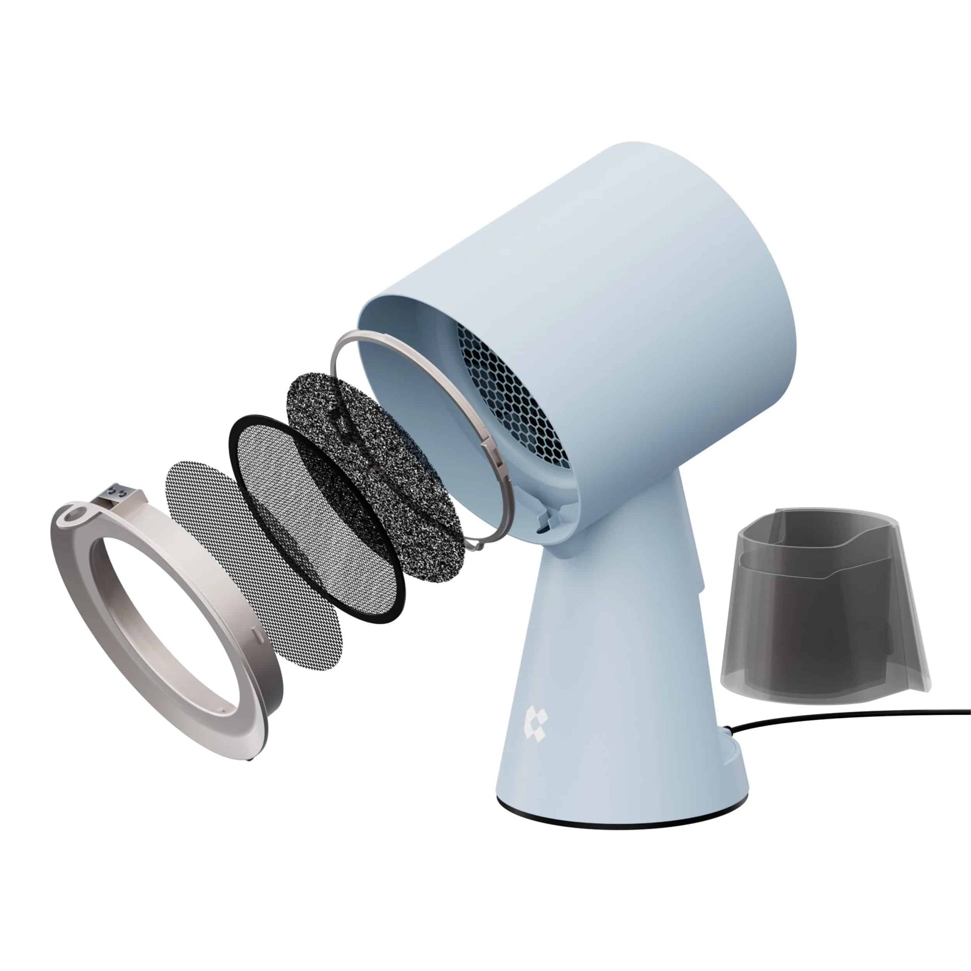 Hota mini portabila, Ciarra, Hood To Go, 120 m³/h, bleu