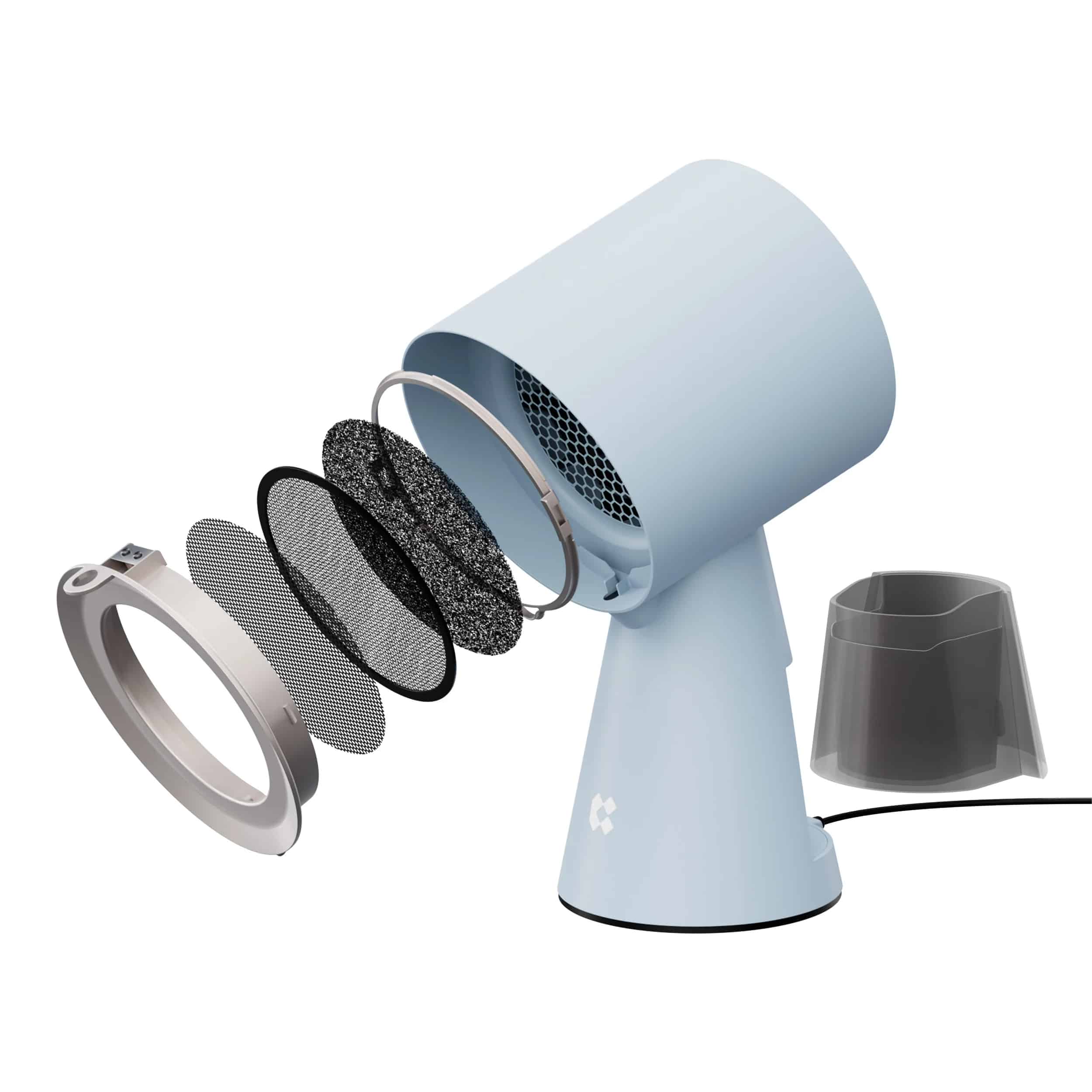 Hota mini portabila, Ciarra, Hood To Go, 120 m³/h, bleu
