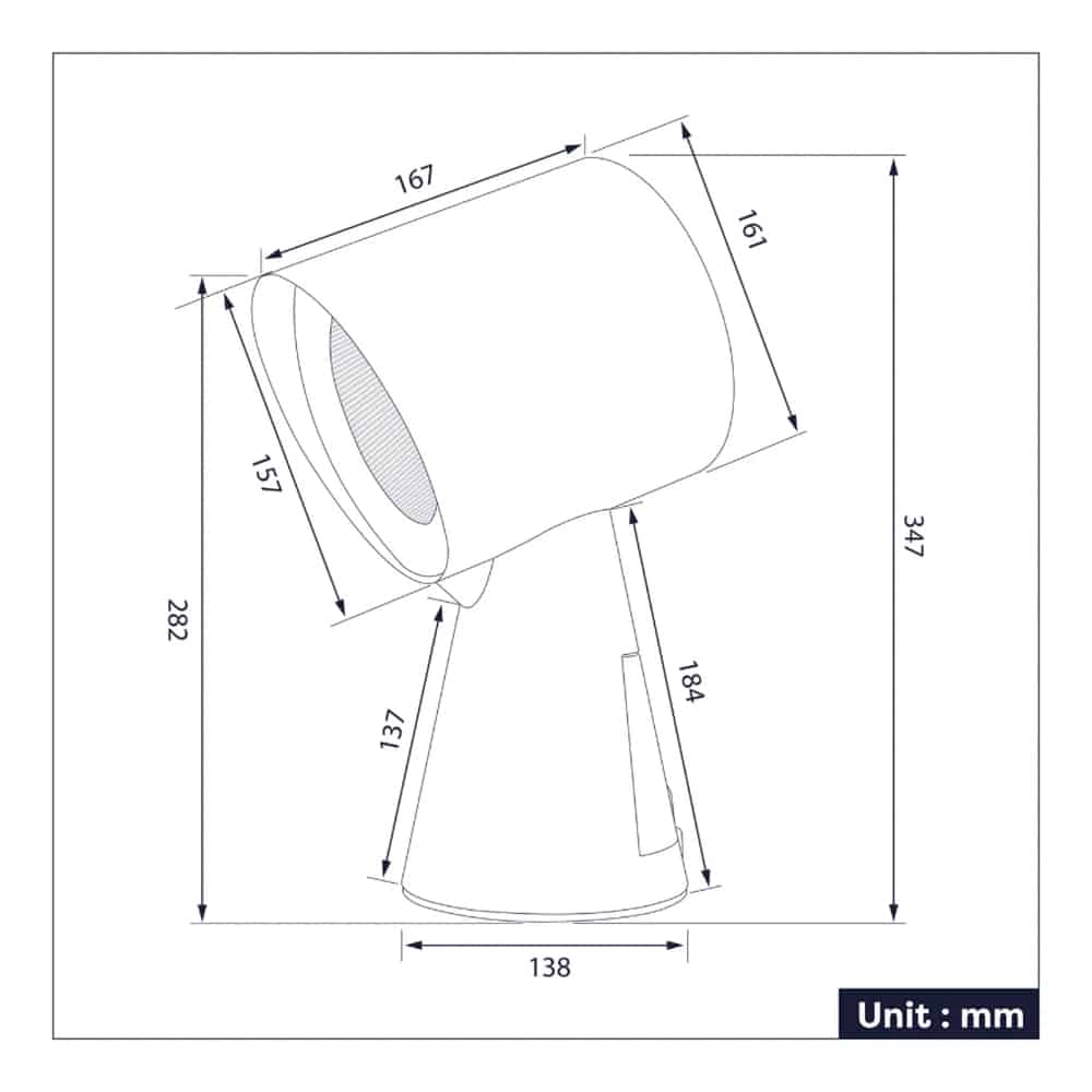 Hota mini portabila, Ciarra, Hood To Go, 120 m³/h, alb