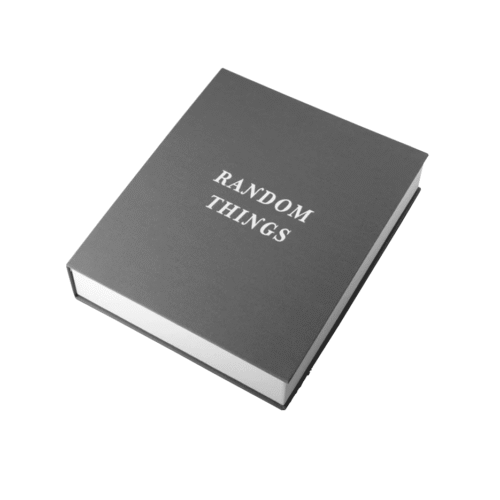 Cutie depozitare tip carte Random Things, Printworks - PW00404, gri