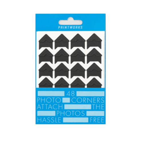 Set autocolante stick-on corners pentru fotografii, Printworks - PW00386