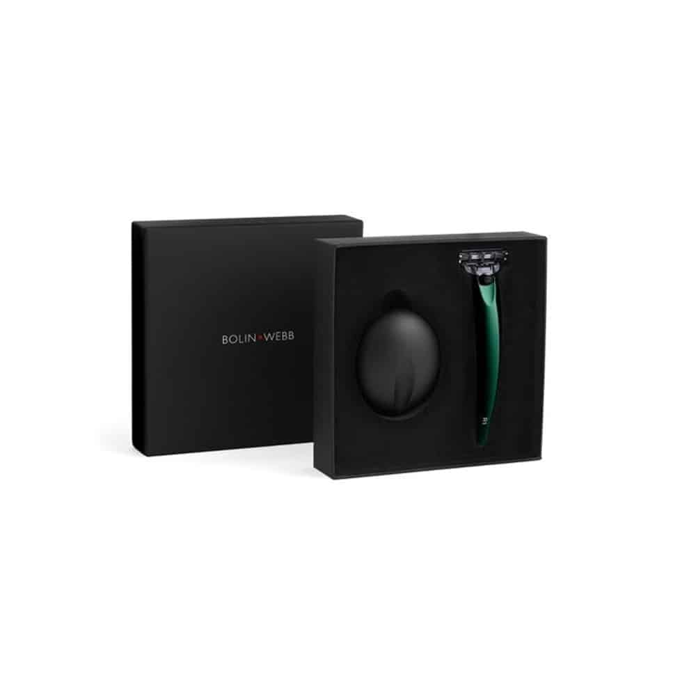 Set aparat de ras R1 British Racing, Bolin Webb - R1-SET-STD-BRG, verde