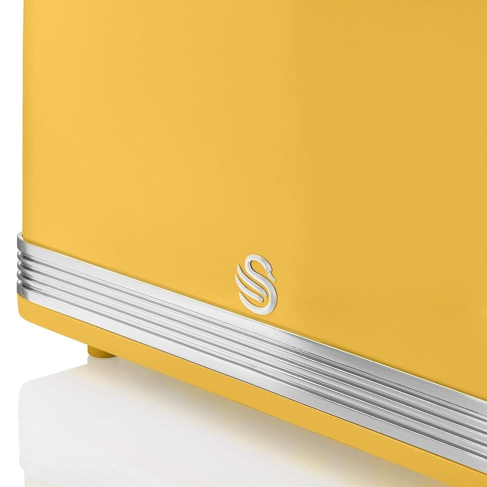 Prajitor de paine, Swan, Retro, ST19010YELNE, 2 felii, 815 W, galben