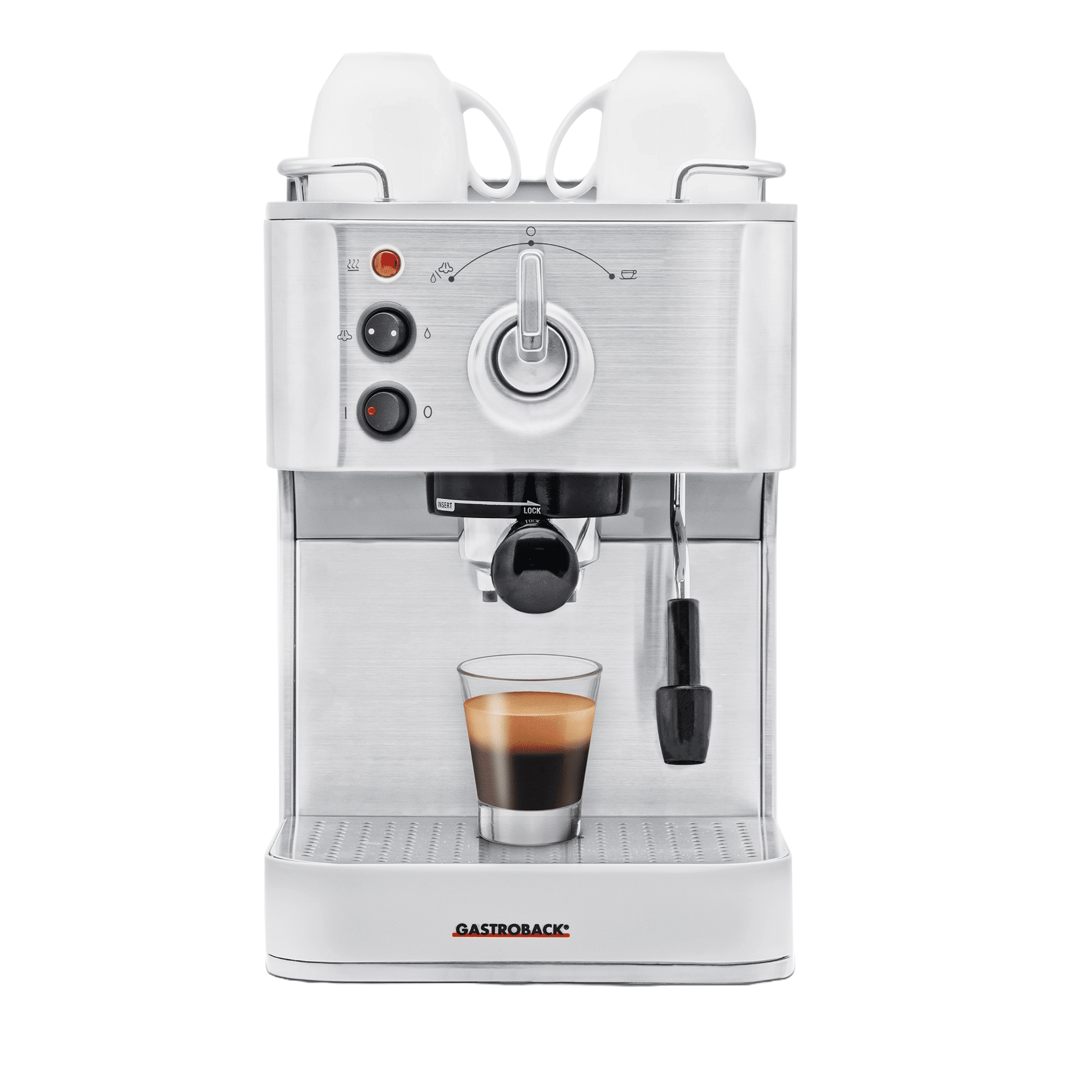 Espressor manual, Gastroback, Espresso Plus, inox