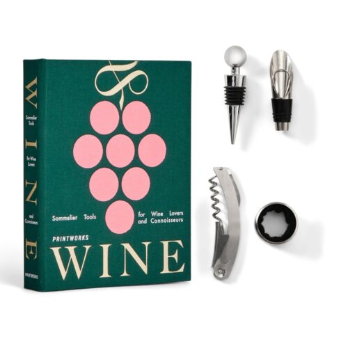 Set ustensile pentru vin Wine, Printworks - PW00629, verde