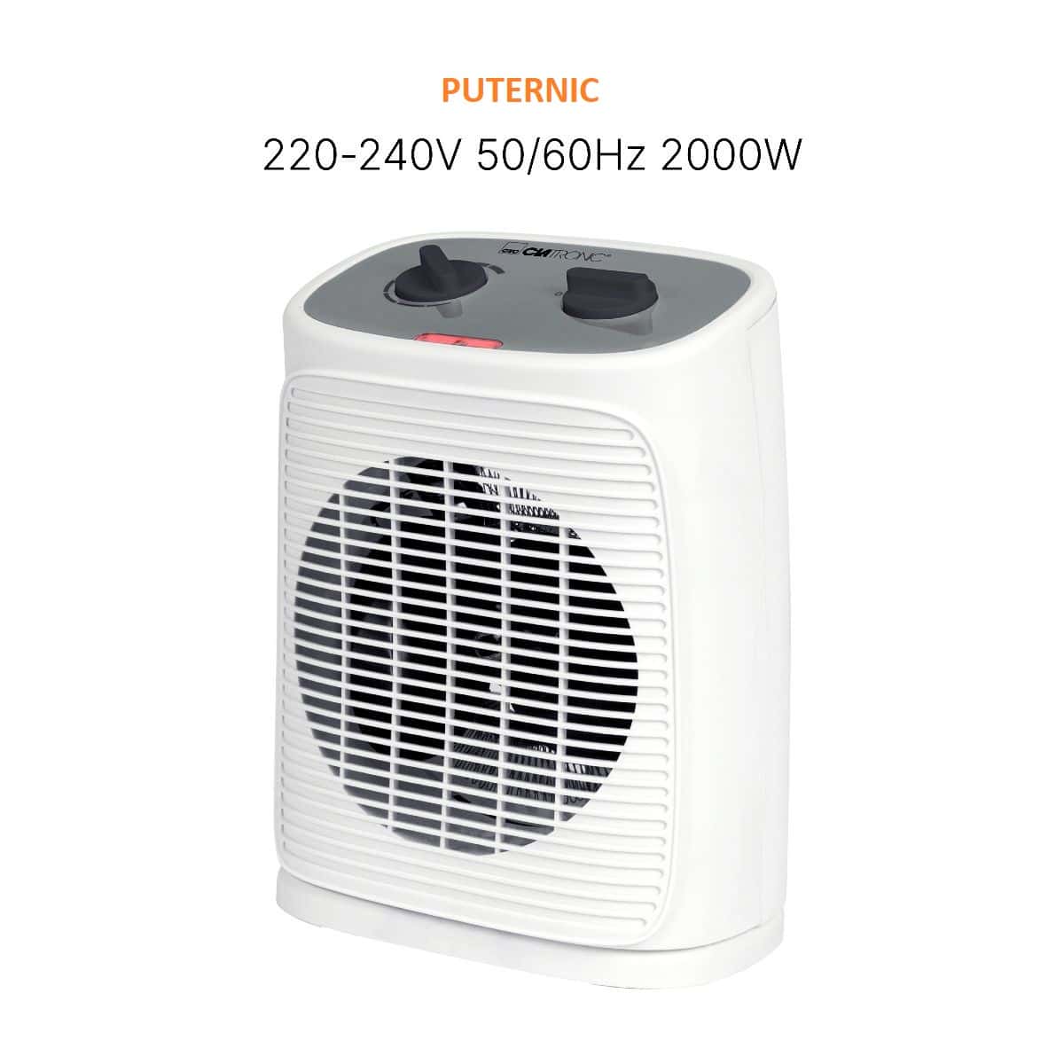 Aeroterma electrica cu termostat, Clatronic, HL3800W, 2000 W, alb