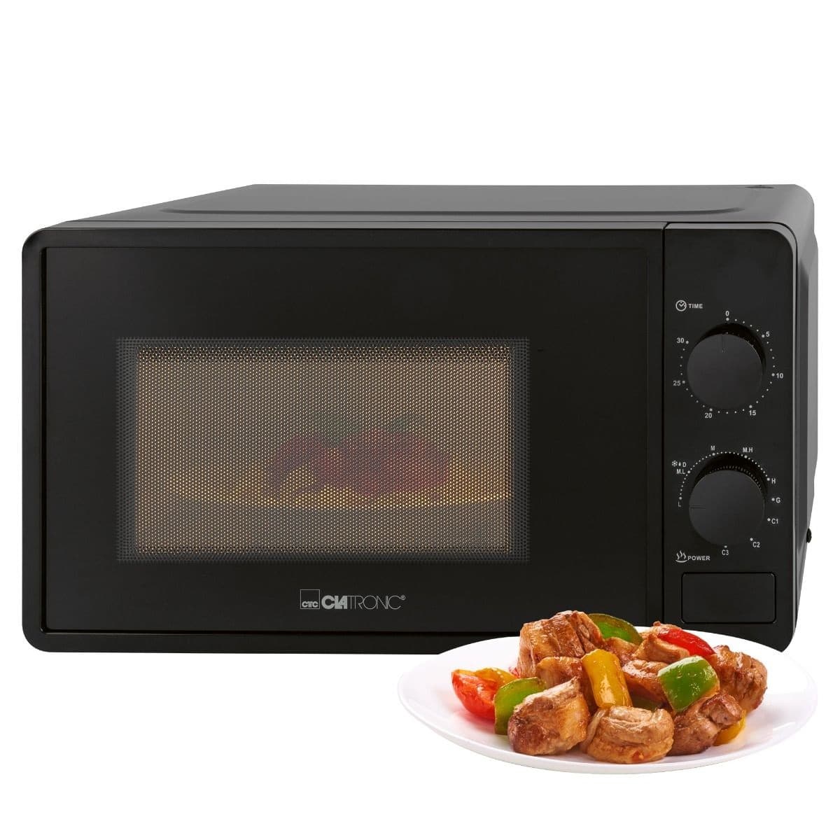 Cuptor cu microunde Retro, 20 litri, Clatronic, MWG792N, negru