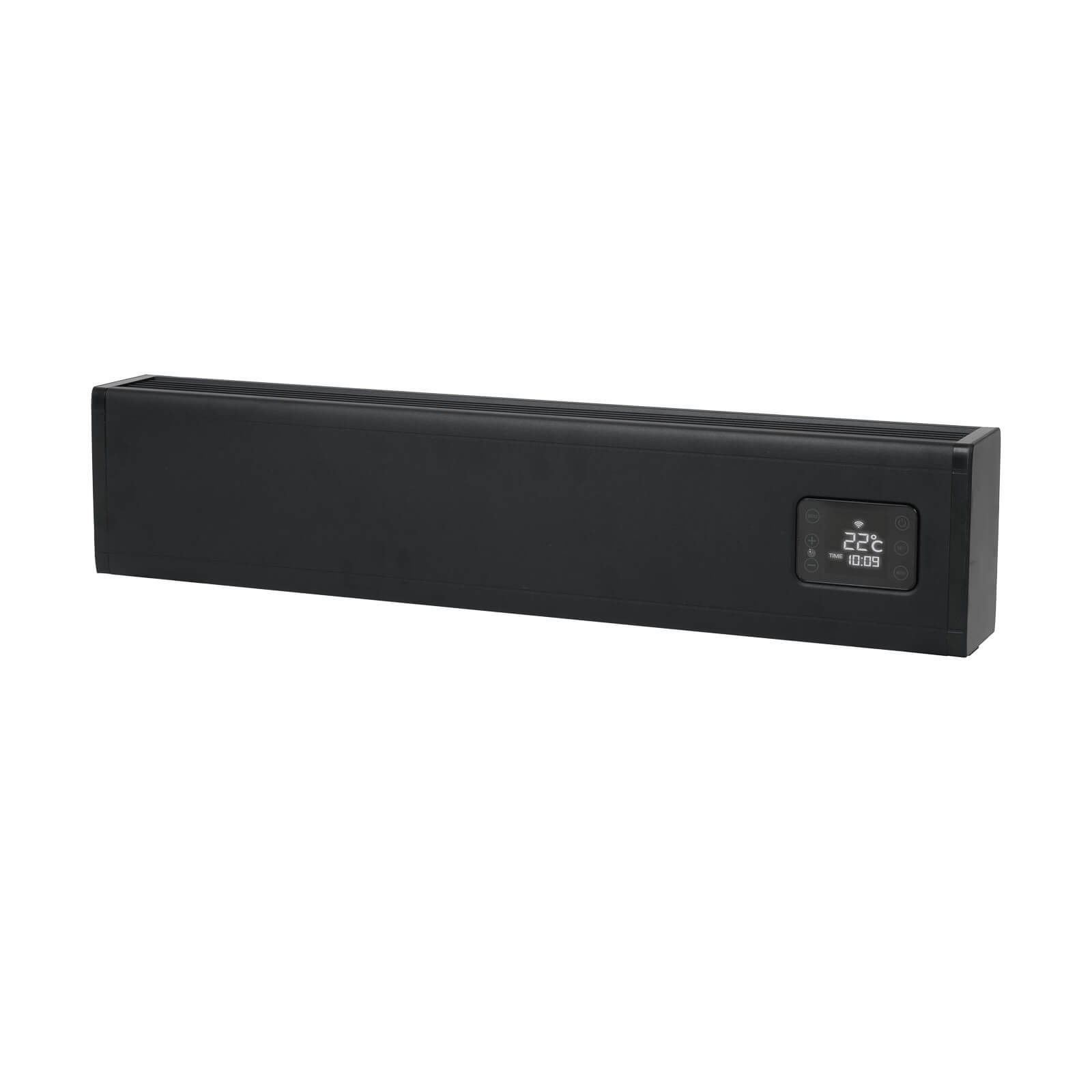 Convector electric de podea/perete Alutherm Baseboard 1000, Eurom - 361179, negru